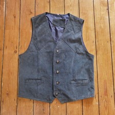 VINTAGE 80s 90s Leather Suede