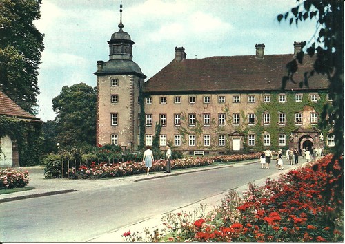 Postcard corvey höxter weser - corvey,