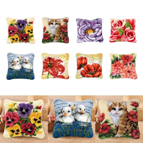 Diy latch hook pillow kits - latch,