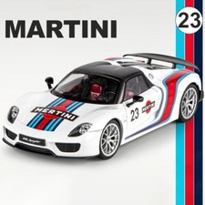 1:18  Porsche 918 Spyder Martini Model Car with Light and Sound Features