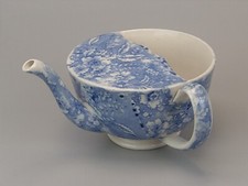 Blue and white Invalid Feeder