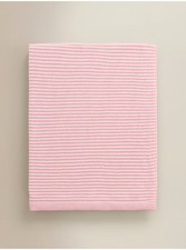 Baby Blanket, Pink & White