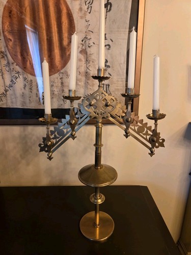 Arm metal candelabra - 5-arm, taper