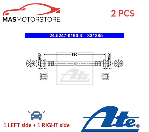Brake hose line pipe rear - brake,