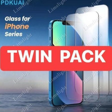 Tempered Glass Screen Protector iPhone 17 16 15 14 13 11 Pro Max Mini  X XR Plus