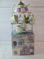 14 Pc Ceramic Tea Set Vintage