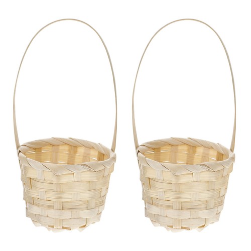 Pcs bamboo woven flower - 5,