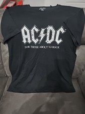 Unisex AC/DC T-shirt Black/white Size XXL 2XL Brand New Without Tags