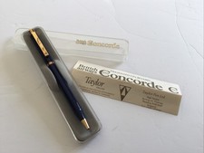 Rare Boxed Taylor Pen British Airways Concorde Taylor Pen Biro Blue Ink