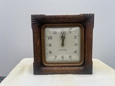 Vintage Oak Cased Smiths Alarm /Shelf clock