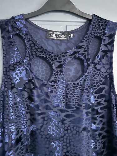 Evil twin women blue - twin, blue/black