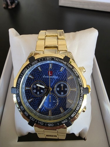 Luis cardini gold tone men - cardini, men’s