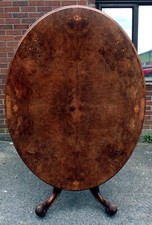 Victorian antique burr walnut