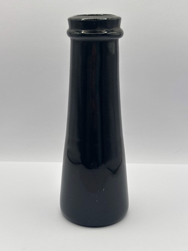 Old black glass truffle - , jar