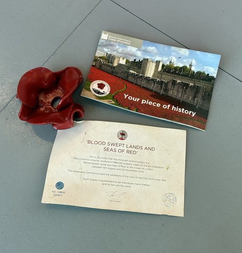 Tower london ceramic poppy - london,
