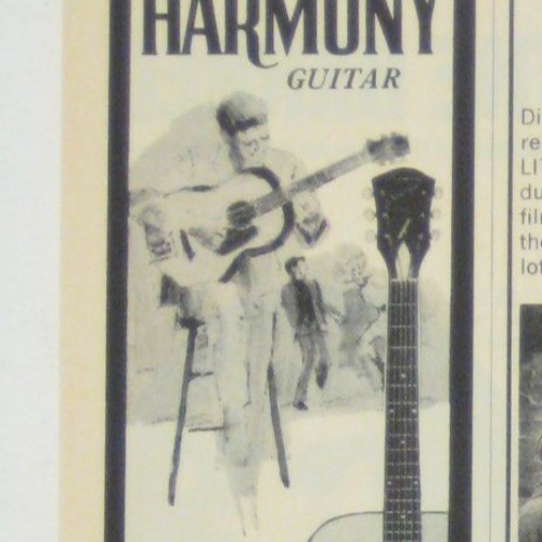 Harmony guitar advertisement - guitar,
