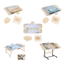 Uimoso Wooden Puzzle Board 1000-2000 Pieces with Drawers Cover Foldable Legs