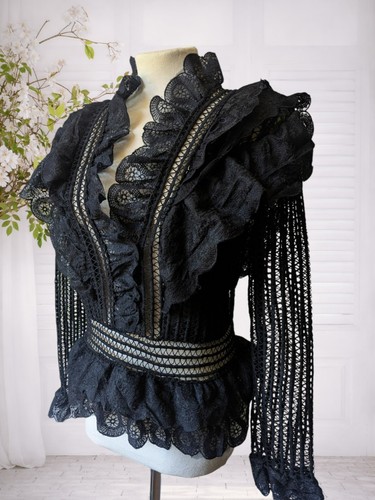 Golden days black lace - lace, blouse