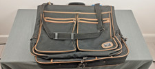Vintage Antler Black & Brown Suit / Dress Garment  Travel Carrier Bag Holder