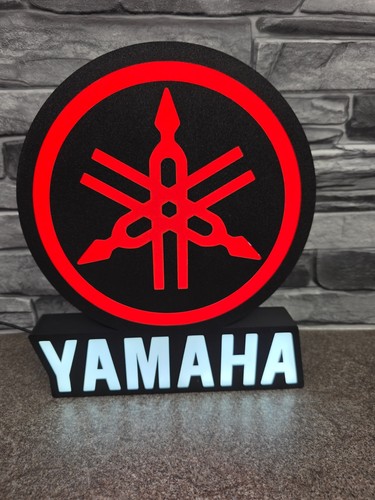 Large size yamaha red sign - size,
