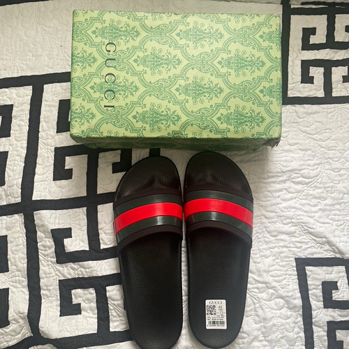 Gucci men sliders size 10 - men's,