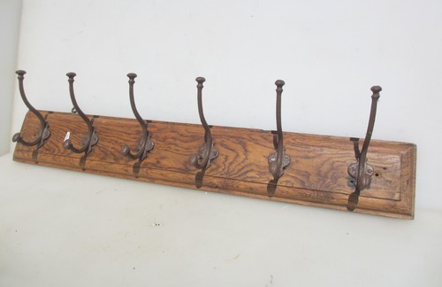 Antique wooden coat rack iron - wooden,