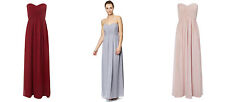 Bhs Darcy Long Bridesmaid Dress Merlot Pale Pink Pewter Size 8 10 12 14 16 18 BN