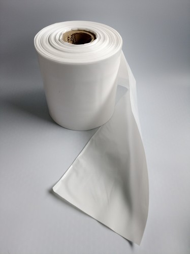 White polythene layflat tubing - white,