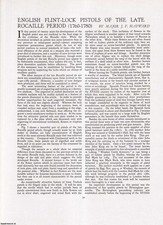 ENGLISH FLINT-LOCK PISTOLS OF