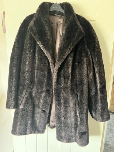 Vintage brown fur coat - vintage,