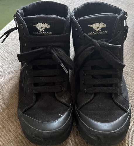 Rocket dog black trainers size - black,