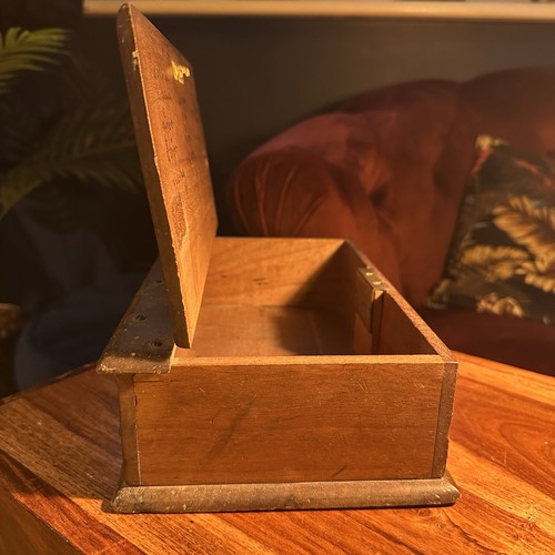 Wwi era wooden document box - wwi,
