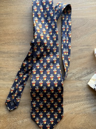 Eximious 100 silk novelty tie - 100%,