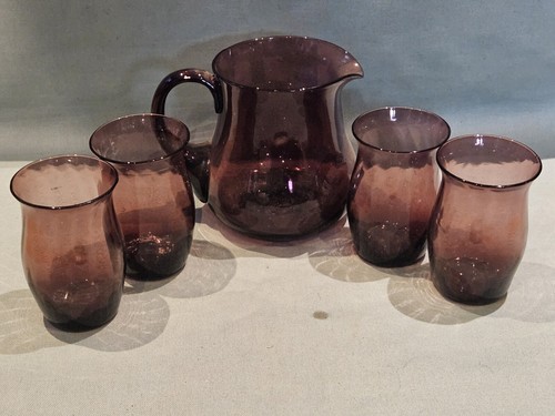Lovely hand blown - blown, amythyst