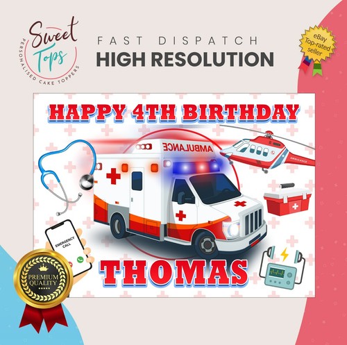 Ambulance rectangle edible - rectangle,