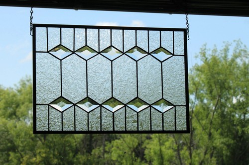 Clear beveled stained - clear,