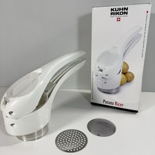 Kuhn Rikon Potato Ricer with 2 Stainless Steel Discs - Swiss Made Kitchen Tool