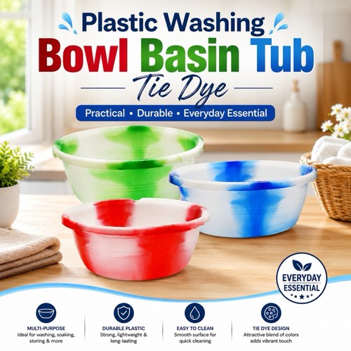 Plastic washing bowl basin tub - bowl,