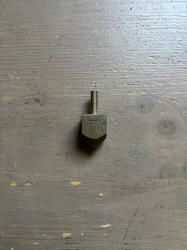 Vintage hanukkah metal dreidel - vintage,