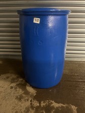 120 L 26  Gallon Plastic Blue Drum Barrel Container Storage Butt Water tank