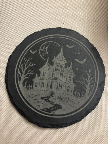 Halloween engraved slate - halloween,