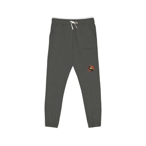 Flaming skull logo sweatpants - logo,