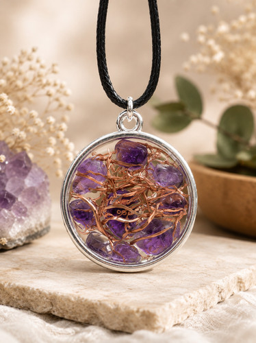 Handmade amethyst copper - &,
