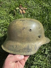 Genuine WW2 German M42 Südfront Camo Helmet Named