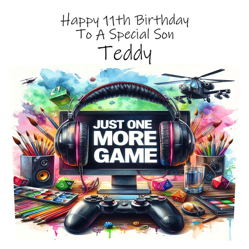 Personalised birthday card - personalised,