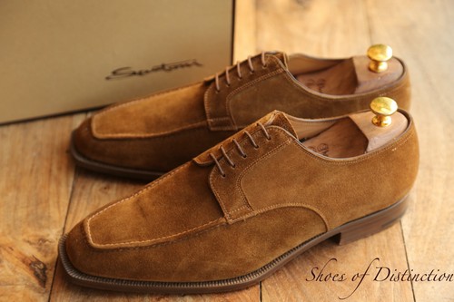 Santoni tan brown suede - tan,