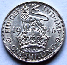 1946 English Shilling. A Stunning Condition Silver Coin; FREE POSTAGE (123AX)