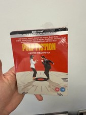 PULP FICTION - UK EXCLUSIVE 4K + BLU RAY STEELBOOK - NEW DAMAGED CASE