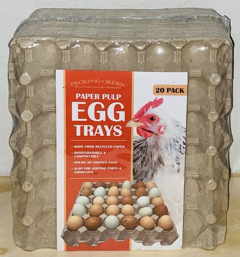 Paper pulp egg trays - paper, 20
