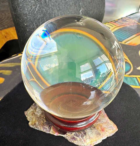 Glass crystal ball - ball, sphere